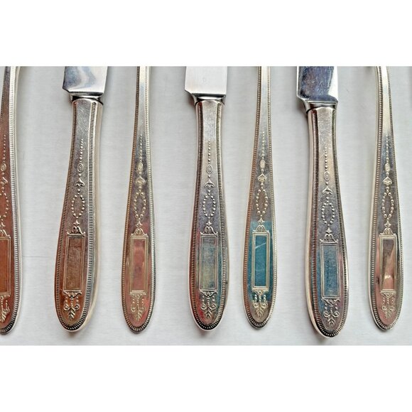 Vintage Oneida Grosvenor Community Dinner Forks & Knives 1921 Pattern 6 Service - Picture 2 of 6
